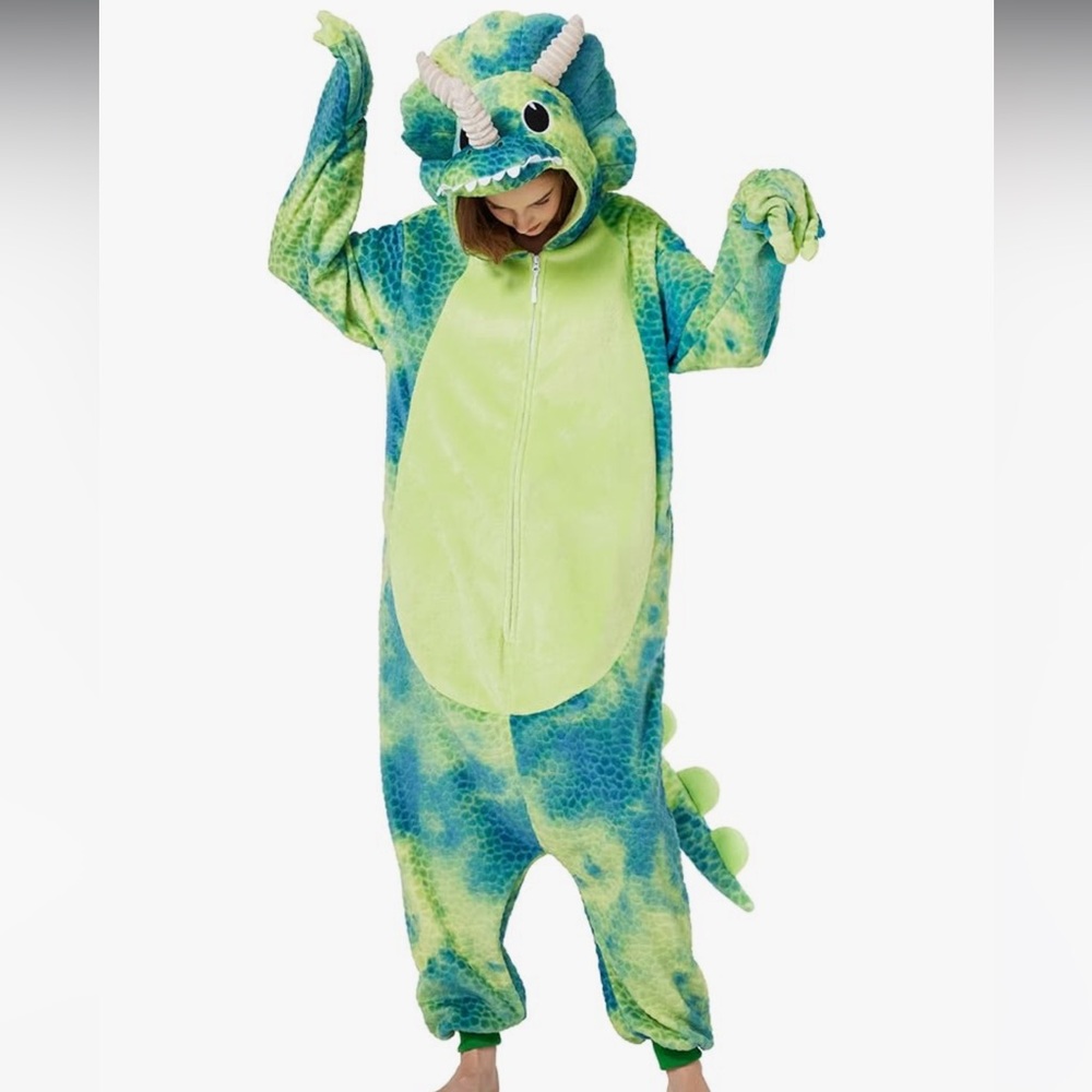 Green and Blue Dinosaur Costume- WORN ONCE